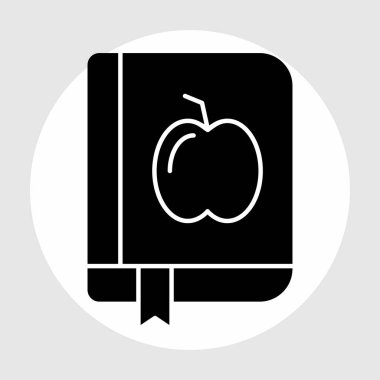 Kitap simgesi soyut arkaplanda izole edildi