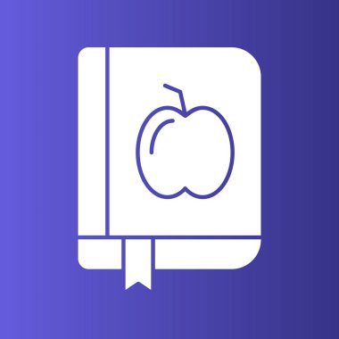 Kitap simgesi soyut arkaplanda izole edildi