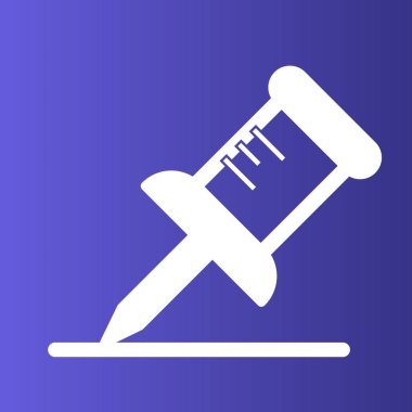 Pin simgesi soyut arkaplanda izole edildi