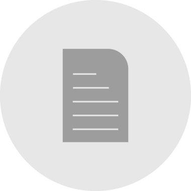 Soyut arkaplanda belge simgesi izole edildi