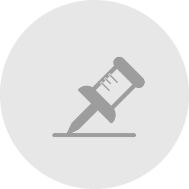 Pin simgesi soyut arkaplanda izole edildi