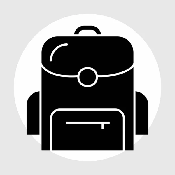 Icono de bolsa aislado sobre fondo abstracto — Vector de stock