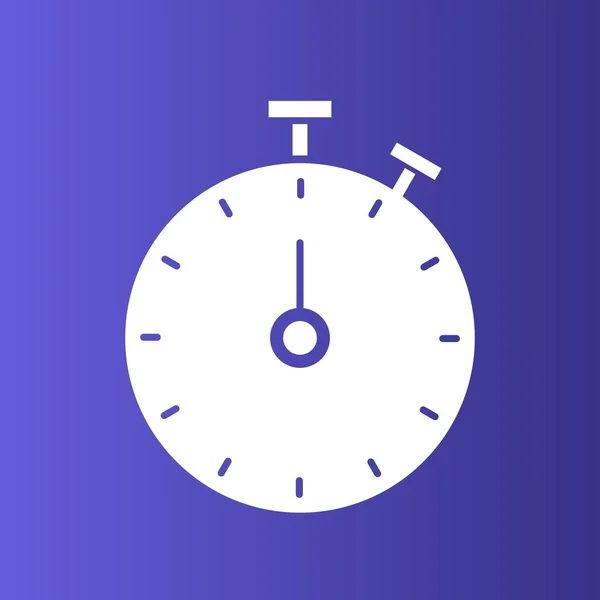 Stop Watch icoon geïsoleerd op abstracte achtergrond — Stockvector