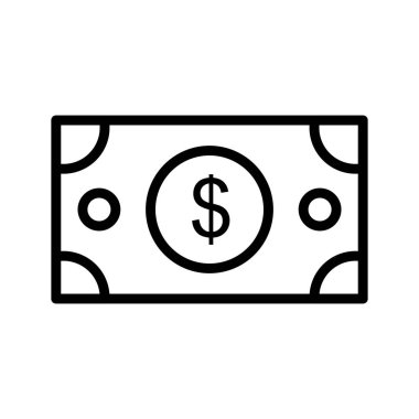 Soyut arkaplanda dolar simgesi izole edildi