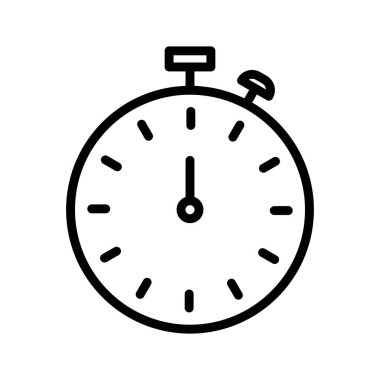 Stopwatch simgesi soyut arkaplanda izole edildi