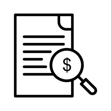 Soyut arkaplanda Dolar Belgesi simgesi izole edildi