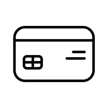 Soyut arkaplanda kredi kartı simgesi izole edildi