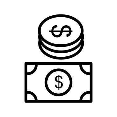 Para birimi simgesi soyut arkaplanda izole edildi