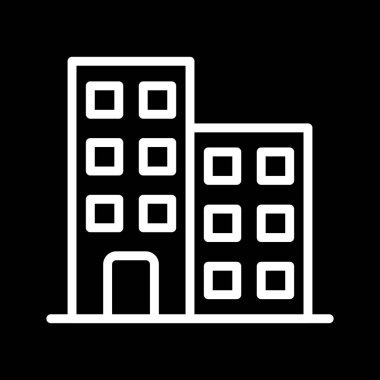 Ofis simgesi soyut arkaplanda izole edildi