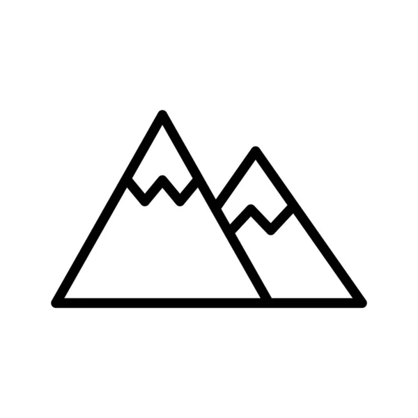 Mountain ikon isolerad på abstrakt bakgrund — Stock vektor