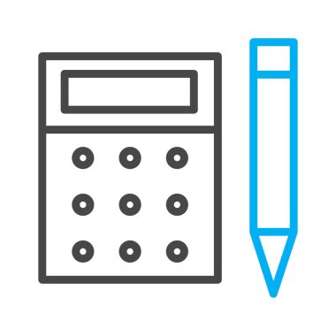 Soyut arkaplanda hesaplayıcı simgesi izole edildi