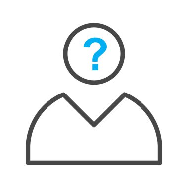 Soyut arkaplanda izole edilmiş bir simge düşünme