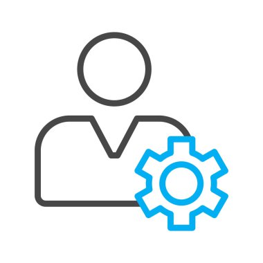 Soyut arkaplanda izole edilmiş bir simge düşünme