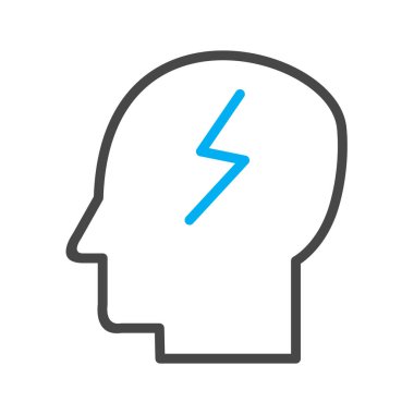 soyut arkaplanda çalışan zihin simgesi izole edildi