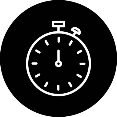 Stopwatch simgesi soyut arkaplanda izole edildi