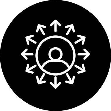 Soyut arkaplanda kullanıcı simgesi izole edildi