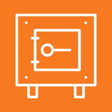 Kilit simgesi soyut arkaplanda izole edildi