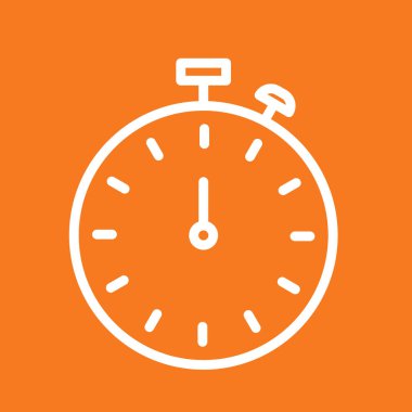 Stopwatch simgesi soyut arkaplanda izole edildi