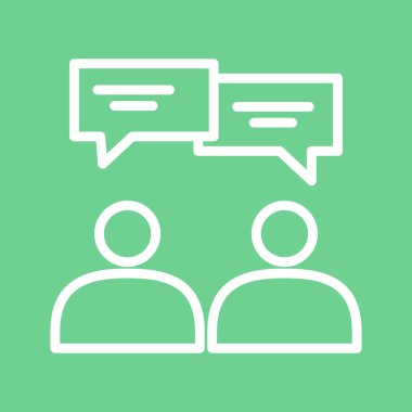 Sohbet simgesi soyut arkaplanda izole edildi