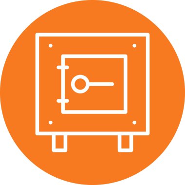 Kilit simgesi soyut arkaplanda izole edildi