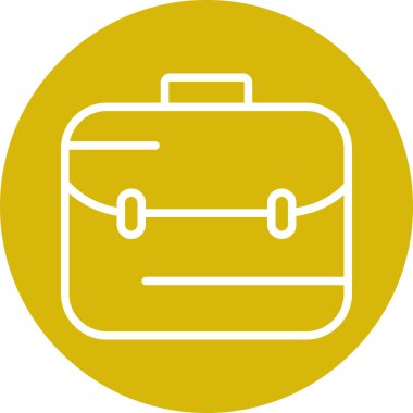 Evrak çantası simgesi soyut arkaplanda izole edildi