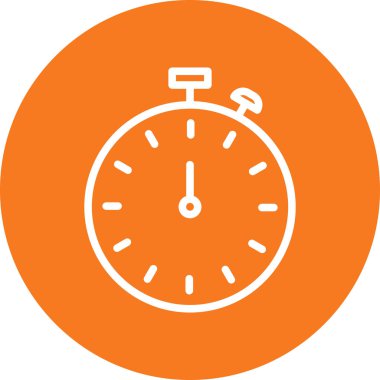 Stopwatch simgesi soyut arkaplanda izole edildi