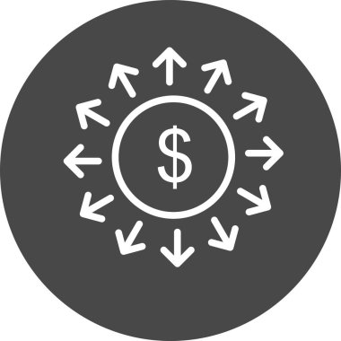 Soyut arkaplanda izole edilmiş hızlı para simgesi