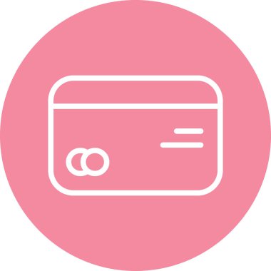 Kartvizit simgesi soyut arkaplanda izole edildi