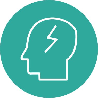 soyut arkaplanda çalışan zihin simgesi izole edildi