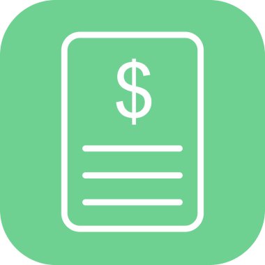 Soyut arkaplanda Dolar Belgesi simgesi izole edildi