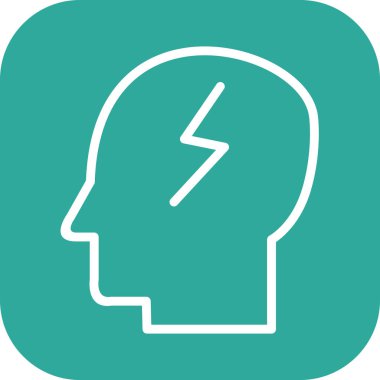 soyut arkaplanda çalışan zihin simgesi izole edildi