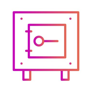 Kilit simgesi soyut arkaplanda izole edildi