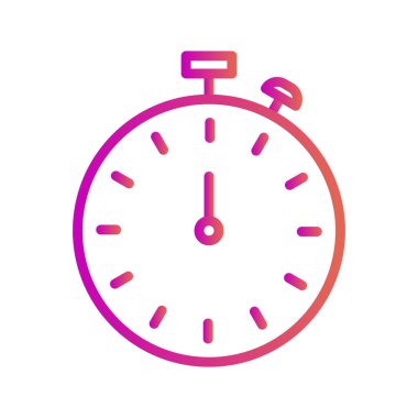 Stopwatch simgesi soyut arkaplanda izole edildi