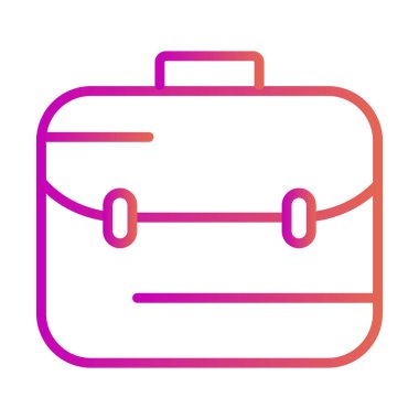 Evrak çantası simgesi soyut arkaplanda izole edildi