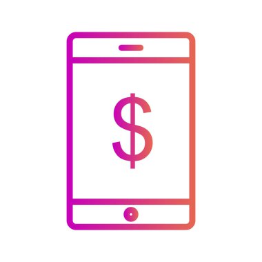 Çevrimiçi pazarlama simgesi soyut arkaplanda izole edildi