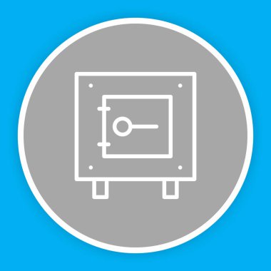 Kilit simgesi soyut arkaplanda izole edildi