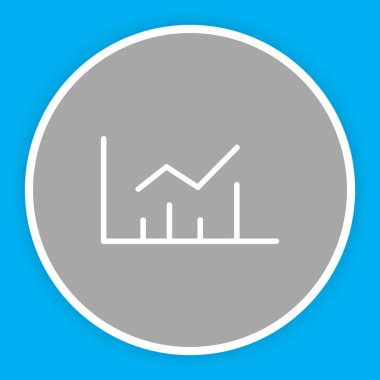 Soyut arkaplanda sunum simgesi izole edildi