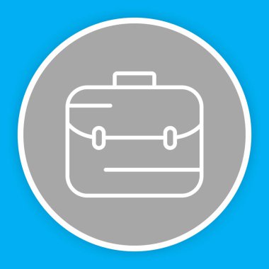 Evrak çantası simgesi soyut arkaplanda izole edildi