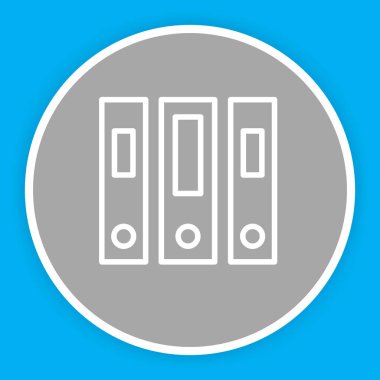 Soyut arkaplanda dosya simgesi izole edildi