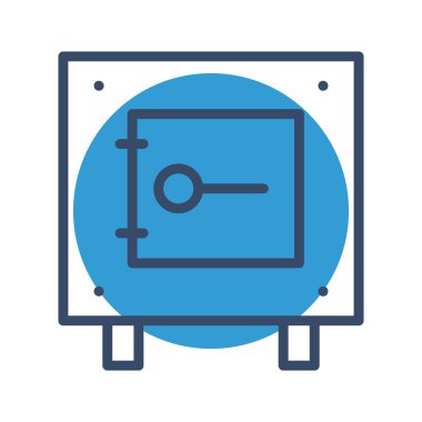 Kilit simgesi soyut arkaplanda izole edildi