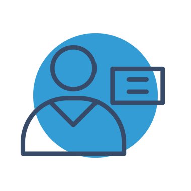 Soyut arkaplanda izole edilmiş kişi simgesi