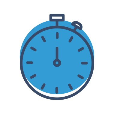 Stopwatch simgesi soyut arkaplanda izole edildi