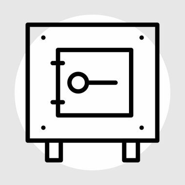 Kilit simgesi soyut arkaplanda izole edildi