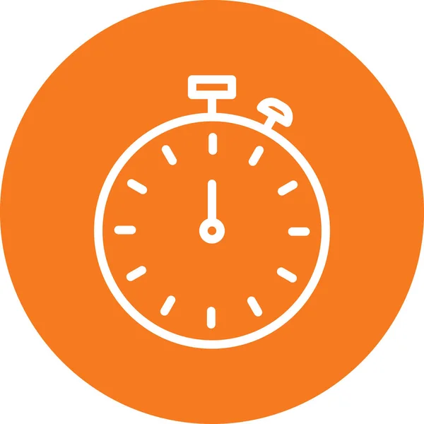 Icona del cronometro isolata su sfondo astratto — Vettoriale Stock