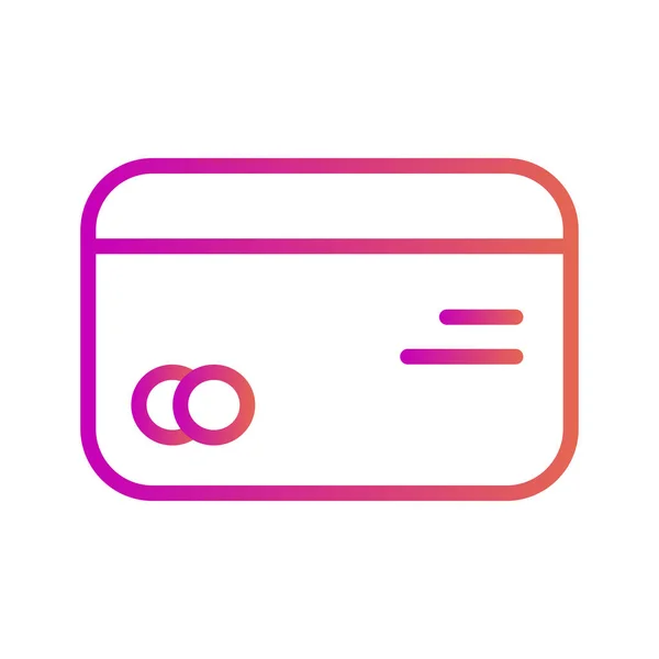 Business card icon isolated on abstract background — ストックベクタ