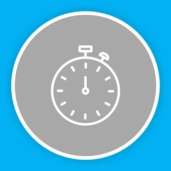 Stopwatch icoon geïsoleerd op abstracte achtergrond — Stockvector