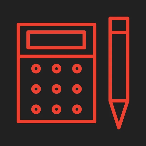 Icono de la calculadora aislado sobre fondo abstracto — Archivo Imágenes Vectoriales