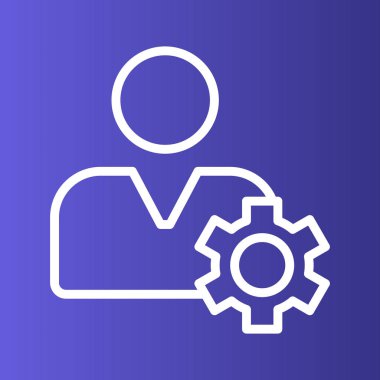 Soyut arkaplanda izole edilmiş bir simge düşünme