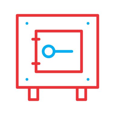 Kilit simgesi soyut arkaplanda izole edildi