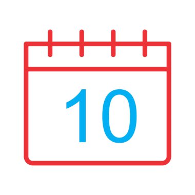 Takvim simgesi soyut arkaplanda izole edildi